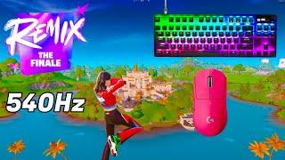 SteelSeries Apex Pro Mini ASMR  Solo Gameplay  Satisfying Keyboard Fortnite 360 FPS 4K