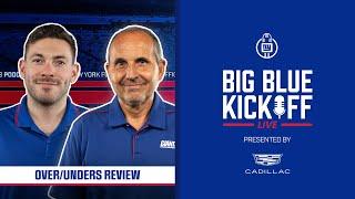 Over/Unders Review | Big Blue Kickoff Live | New York Giants