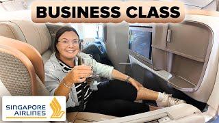 This is What Flying Business Class on World's Best Airline is Like ️ Singapore Airlines FRA to JFK