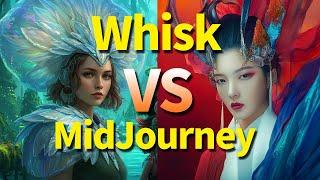 AI工具测评：whisk与midjourney功能对比，10秒生成炸裂画面谁更强？whisk vs midjourney 速度和创意对比，AI人工智能，whisk与midjourney工具测评