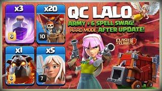 Hard Mode! Best Th14 QC LaLo | Th14 Queen WALK Lavaloon | Best TH14 Attack Strategy Clash of Clans