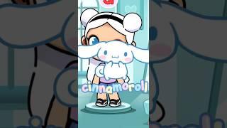 🩵🩷CINNAMOROLL Girl Version In Avatar World🩵🩷 #tocaboca #avatarworld #sanrio #シナモロール