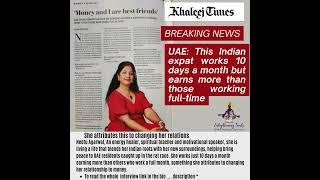 Khaleej Times:  Attributes to changing relationship to money