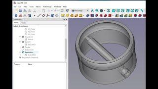 FreeCAD Anfängertutorial , erstellen von einfachen Rohren mit Part Design