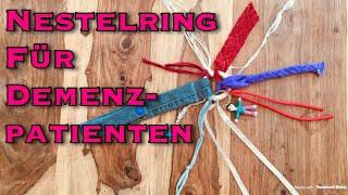 Upcycling Idee Nestelring für Demenzpatient aus Altkleidern basteln nähen Alzheimer Beschäftigung