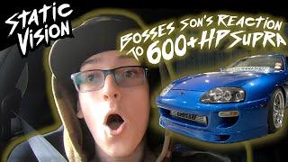 600HP Supra | 15 Year Old First Supra Ride Along Reaction Video