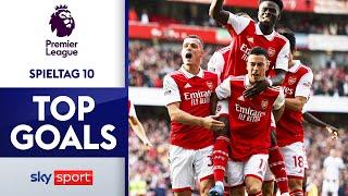 Martinelli schockt Liverpool in Minute 1 ⏱ | Best Goals Matchweek 10 | Premier League 22/23