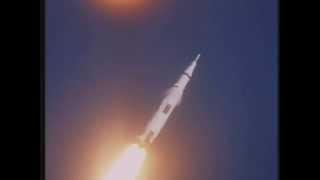 NASA TV footage of the launch of Apollo 8 the first manned launch of the Saturn V rocket