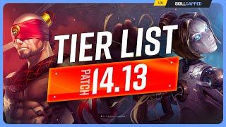 NEW TIER LIST for PATCH 14.13 - League of Legends