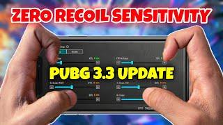 New 3.3 Best Zero Recoil Sensitivity | Best Sensitivity for GYRO & NON-GYRO PLAYERS | BGMI/PUBG