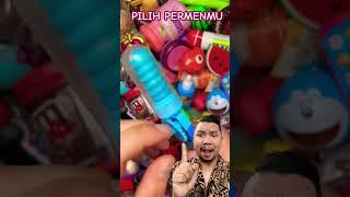 PILIH PERMEN WARNA BIRU!!!? #candy #candyopening #satisfying #candyopeningvide #lilpops #shorts