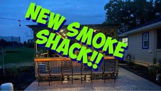 My New Smoke Shack Outdoor Cooking Area