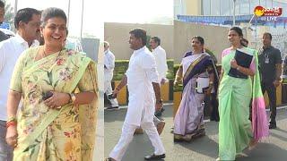 Ministers Visuals at AP Secretariat | AP Cabinet Meeting | AP Assembly Budget Session @SakshiTVLIVE