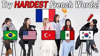 French Is Easy!! l People Try To Pronounce The Hardest French Words!