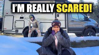 We made a Big ROOKIE MISTAKE Winter Camping (living in my camper van) - RV Life