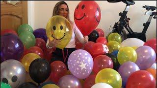 BLOWING UP 100 different themed balloons