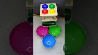 Hammer vs Marble Colorful Bowls #satisfying #shorts #short #youtubeshorts