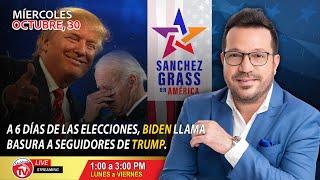 A 6 días de las elecciones, Biden llama BASURA a seguidores de Trump  I  UniVista TV Live Stream