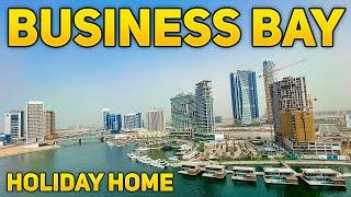 52 m2 STYLISH LUXURY VACATION RENTAL WITH CANAL VİEW | BUSINESS BAY IN DUBAI | Property Vlog