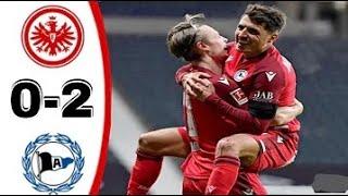 Frankfurt vs Arminia Bielefeld (0-2), All Goals&Extended Highlights..