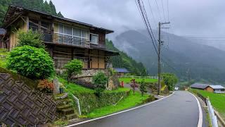 Rainy Season Walk in Beautiful Mountain Village | Kawakami, Japan 4K Rural Afternoon Ambience