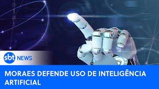 SBT News na TV: Moraes defende uso de IA para reduzir número de processos