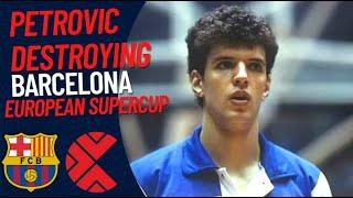 DRAZEN PETROVIC 47 pts VS Barcelona 1987 - European SuperCup