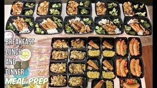 Meal Prep - Breakfast, Lunch and Dinner Meals - Groceries and Meals in the Description