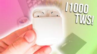 i1000 TWS Fake Airpods Unboxing and Review!