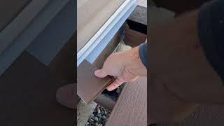 Cutting and Installing Last Decking Board By House