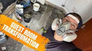 Guest Room Transform, Renovation Timelapse, 1 year in 20min BEFORE & AFTER | First house vlog #20