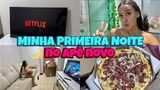 MINHA PRIMEIRA NOITE NO APÊ NOVO | morando sozinha