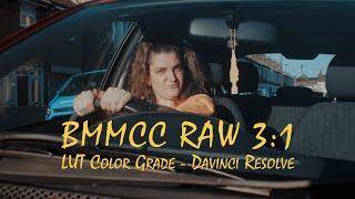 BMMCC 3:1 RAW Color Grade in Davinci Resolve // Boz BMDFilm LUT