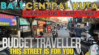 Bali Kuta Indonesia Budget Travel Street Walk, Stay Cheap in Bali 2024