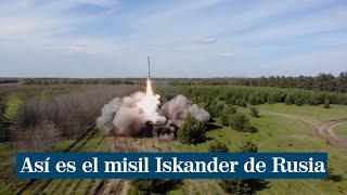 Rusia muestra el lanzamiento de un misil Iskander contra Ucrania