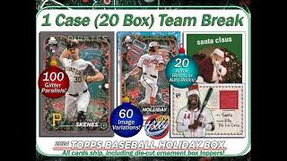 2024 Topps HOLIDAY Megabox 1 Case (20 Box) TEAM Break #1 eBay 11/20/24