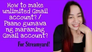 Paano gumawa ng maraming email or gmail account para makapaglive ulit sa Streamyard? | JM Tabirara