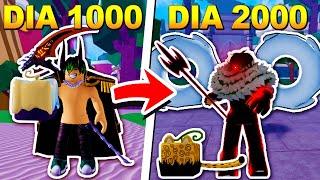 PASSEI MAIS 1000 DIAS NO BLOX FRUITS