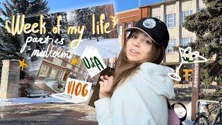 Week of my Life as an International Student in University of Alberta||Vlog|Midterms|Parties