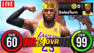 LeBron James 60 to 99 OVR No Money Spent in NBA 2K24! (79 OVR) Best Build! LeBron James Build 2K24!