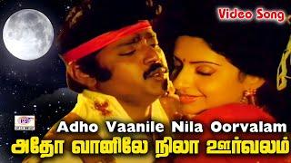 அதோ வானிலே நிலா ஊர்வலம் | Adho Vaanile HD Video Song | Vijayakanth, Ambika | SPB, S. Janaki