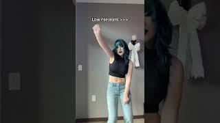 Low Rise Jeans are so Cool #dance #altgirl #gothicgirl #alt #alternative #lowrisejeans #fit