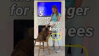 5 Exercises For Stronger Knees - with the help of Princess Raisin #kneecare #kneearthritis