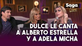 Se pusieron ROMÁNTICOS Dulce y Alberto Estrella con ADELA MICHA| Saga Live