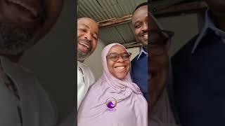 SEE FEMI ADEBAYO’S DAUGHTER, FIRDAOS AS SHE VISITS HER DAD ON A MOVIE SET.