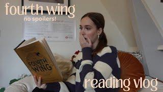 i finally read fourth wing… | non-spoiler reading vlog