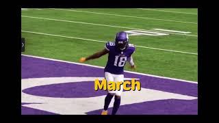 Your birth month your touchdown celebration