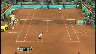 Madrid 2010 Quarterfinal - Roger Federer vs Ernest Gulbis ( Fake Head Shot ).