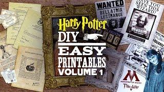 DIY Harry Potter Printables Vol. 1