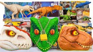 Jurassic World Unboxing Review ASMR | Dinosaur Mystery Box Lock ,Indominus Rex ,T-Rex ,Dilophosaurus